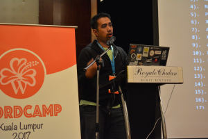 Iszuddin Ismail of E-Sentral.com presenting at WordCamp 2017. Click here for original file