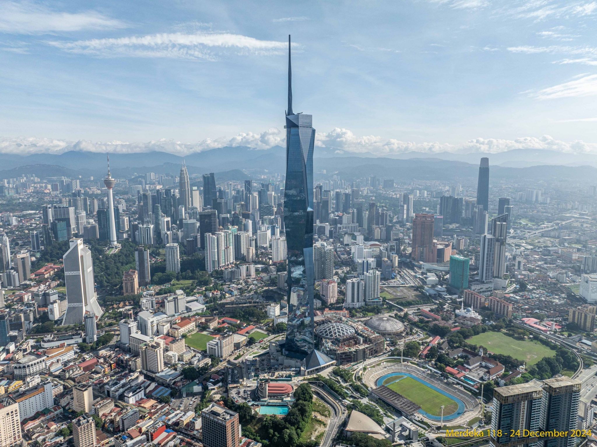 Menara Merdeka 118 Precinct Kuala Lumpur, world's second tallest building stands at 678.9 metres.